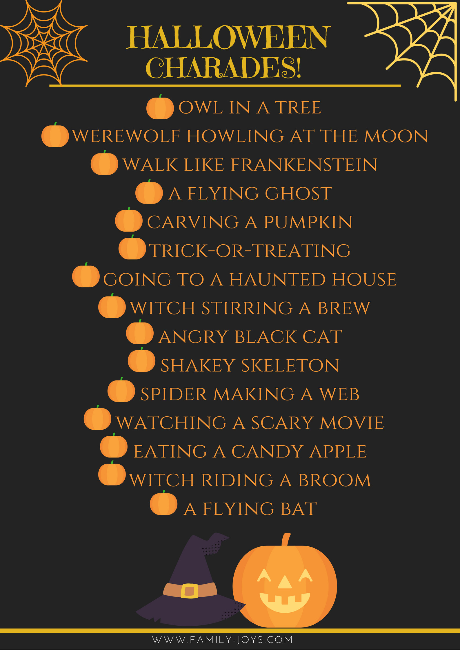 Free Halloween Party Game Ideas
 Halloween Charades PianoNotes line