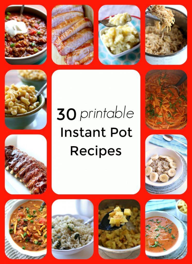 Free Instant Pot Recipes
 10 Instant Pot Recipes for Beginners 365 Days of Slow