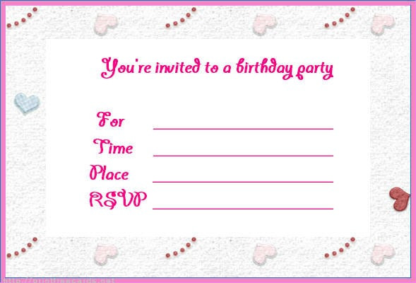 Free Printable Birthday Invitation Maker
 Free Birthday Printable Invitation