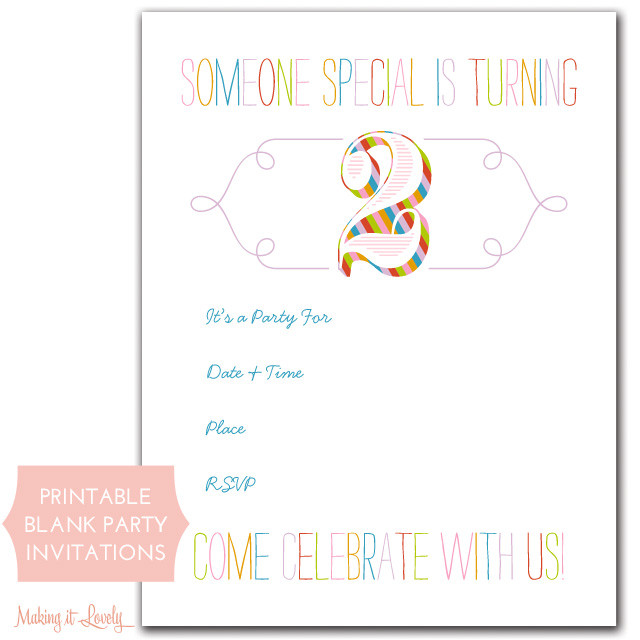 Free Printable Birthday Invitation Maker
 41 Printable Birthday Party Cards & Invitations for Kids