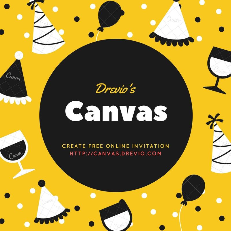 Free Printable Birthday Invitation Maker
 line Invitation Maker Drevio Canvas