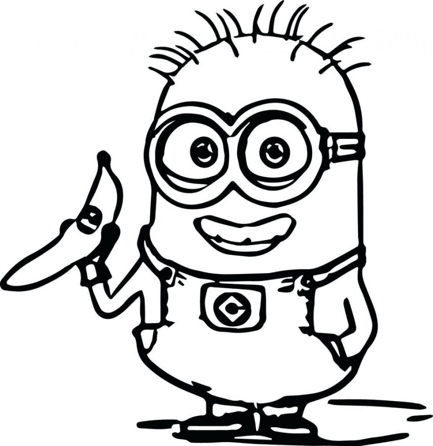 Free Printable Minion Coloring Pages
 Minion Coloring Pages