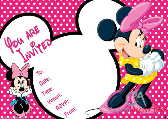 Free Printable Minnie Mouse Birthday Invitations
 32 Superb Minnie Mouse Birthday Invitations