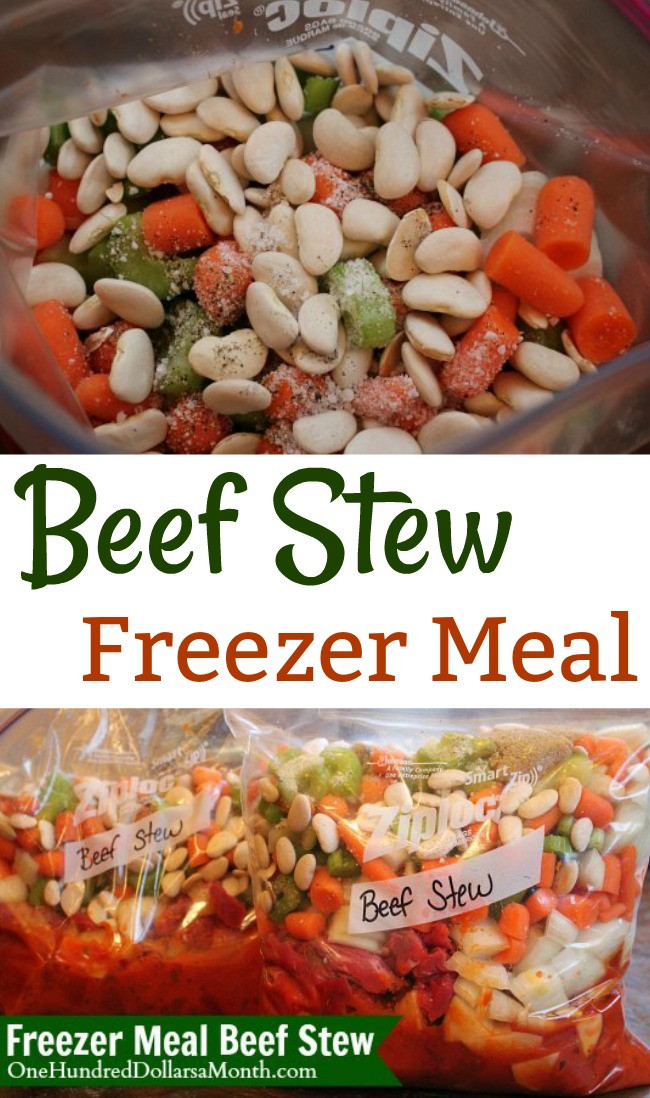 Freezer Beef Stew
 Freezer Meals Beef Stew e Hundred Dollars a Month