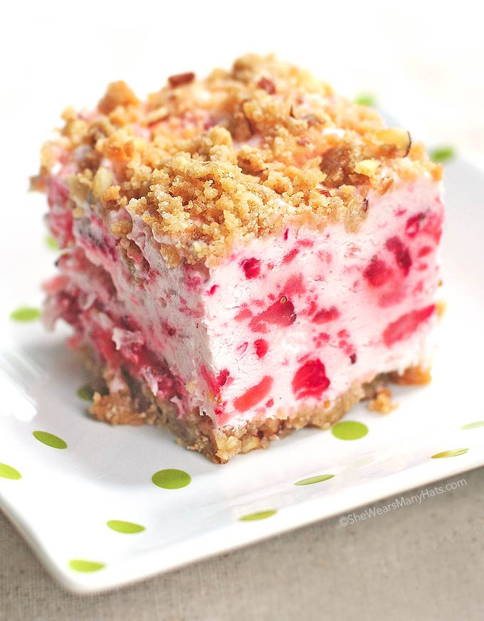 Freezer Desserts Recipes
 Frozen Strawberry Squares Recipe