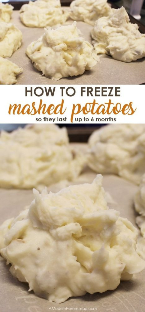 Freezer Mashed Potatoes
 How to Freeze Mashed Potatoes Single Servings or Family Size