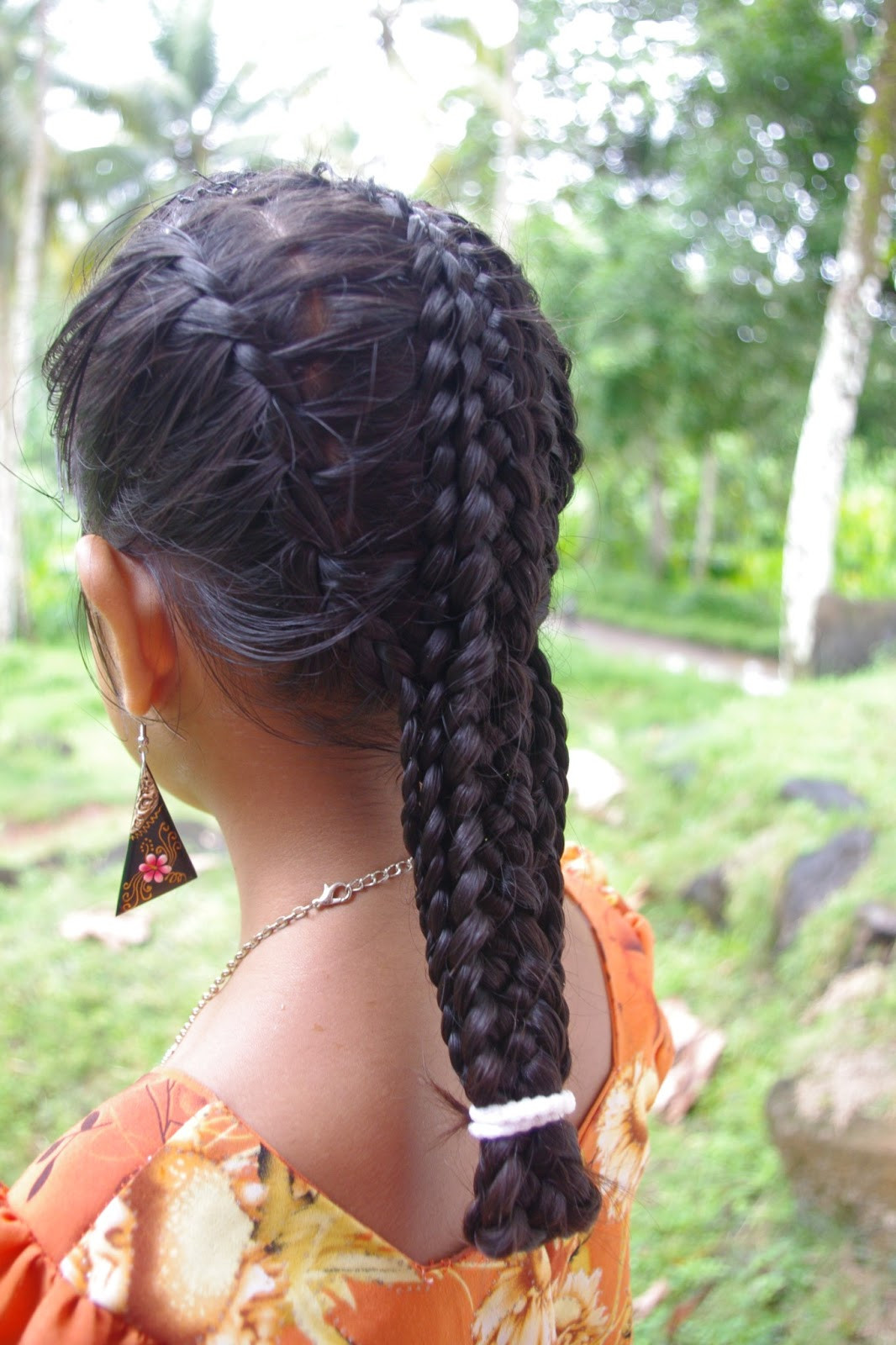 French Braid Hairstyles With Weave
 Micronesian Girl Basket Weave French Braids
