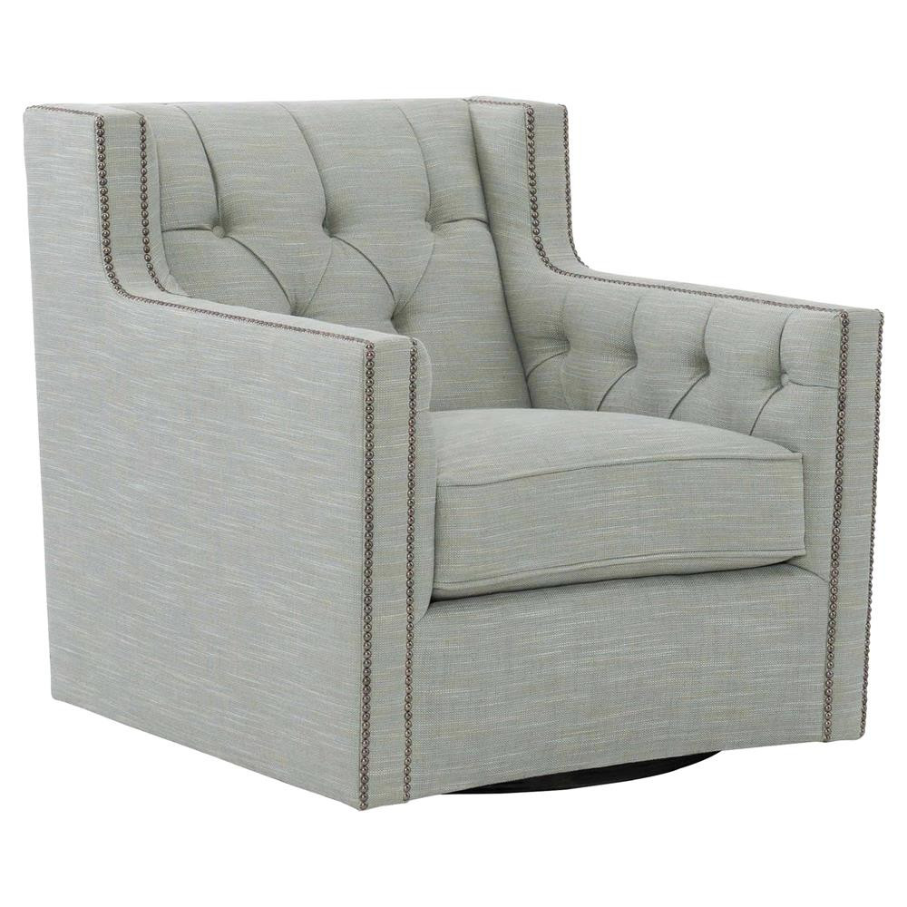 French Country Living Room Chairs
 Brody French Country Grey Upholstered Swivel Living Room