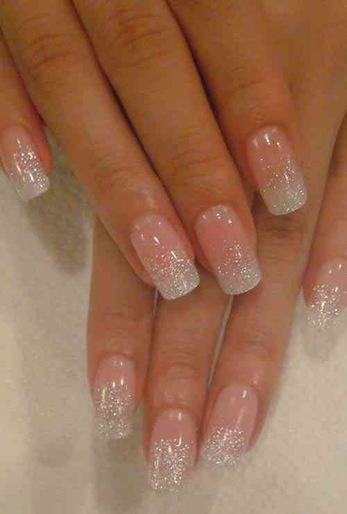 French Ombre Nails With Glitter
 Top 10 Best Glitter Ombre Nails Designs