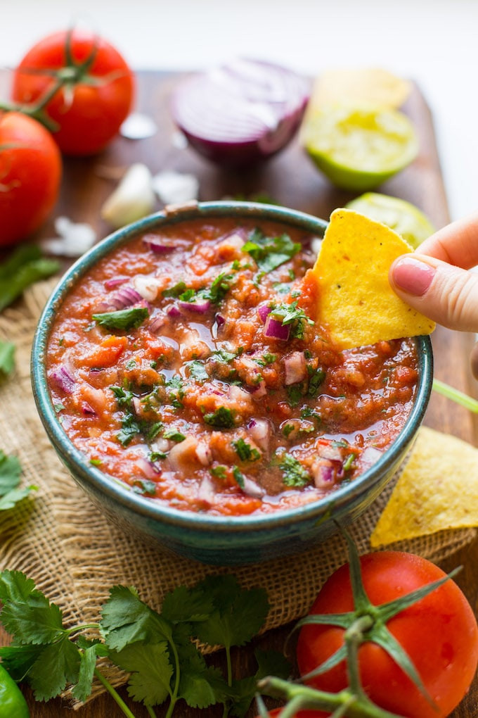 Fresh Salsa Recipe With Cilantro
 Fresh Tomato Salsa A Saucy Kitchen
