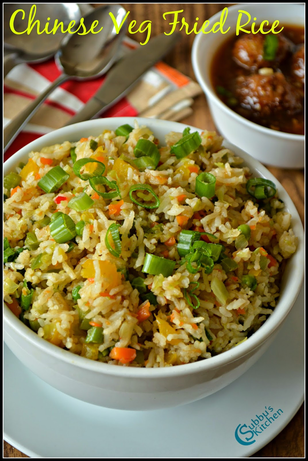 Fried Rice Vegetarian
 Chinese Ve able Fried Rice Recipe