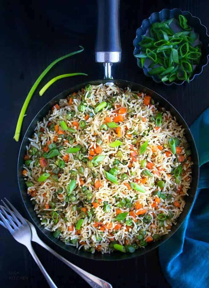Fried Rice Vegetarian
 Ve able Fried Rice Indian Style Video