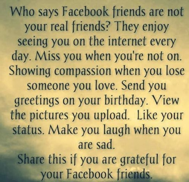 Friendship Quotes For Facebook
 20 Quotes For Your Friends