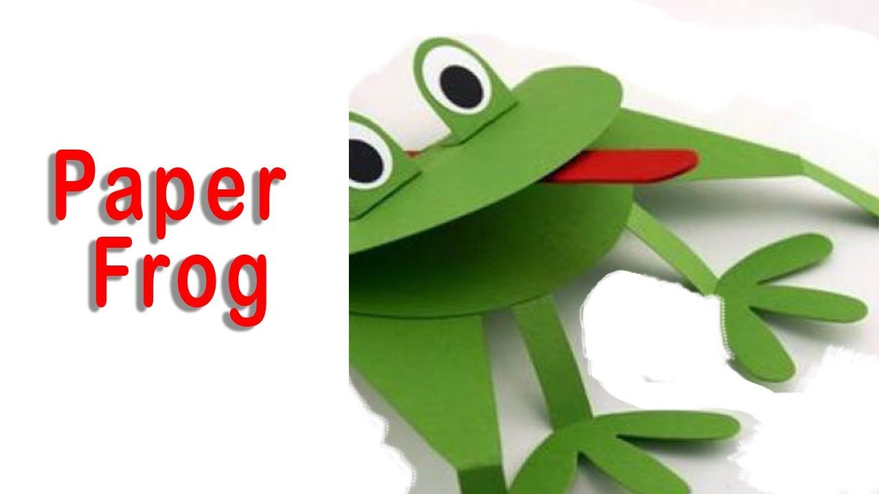 Frog Art For Toddlers
 Making a Paper Jumping Frog with craft color paper simple
