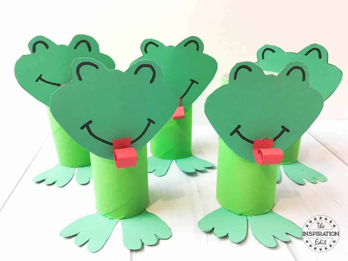 Frog Art For Toddlers
 Super Cute Toilet Tube Frog Craft For Kids · The