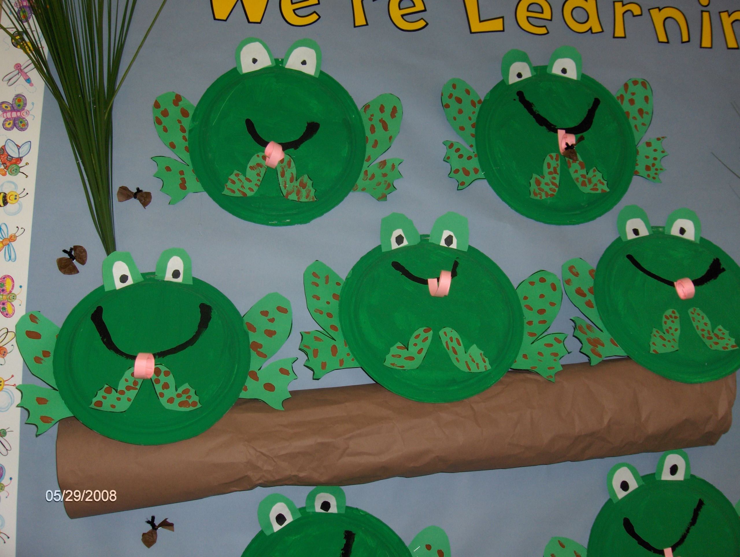 Frog Art Projects For Preschoolers
 To go with 5 Green and Speckled Frogs song