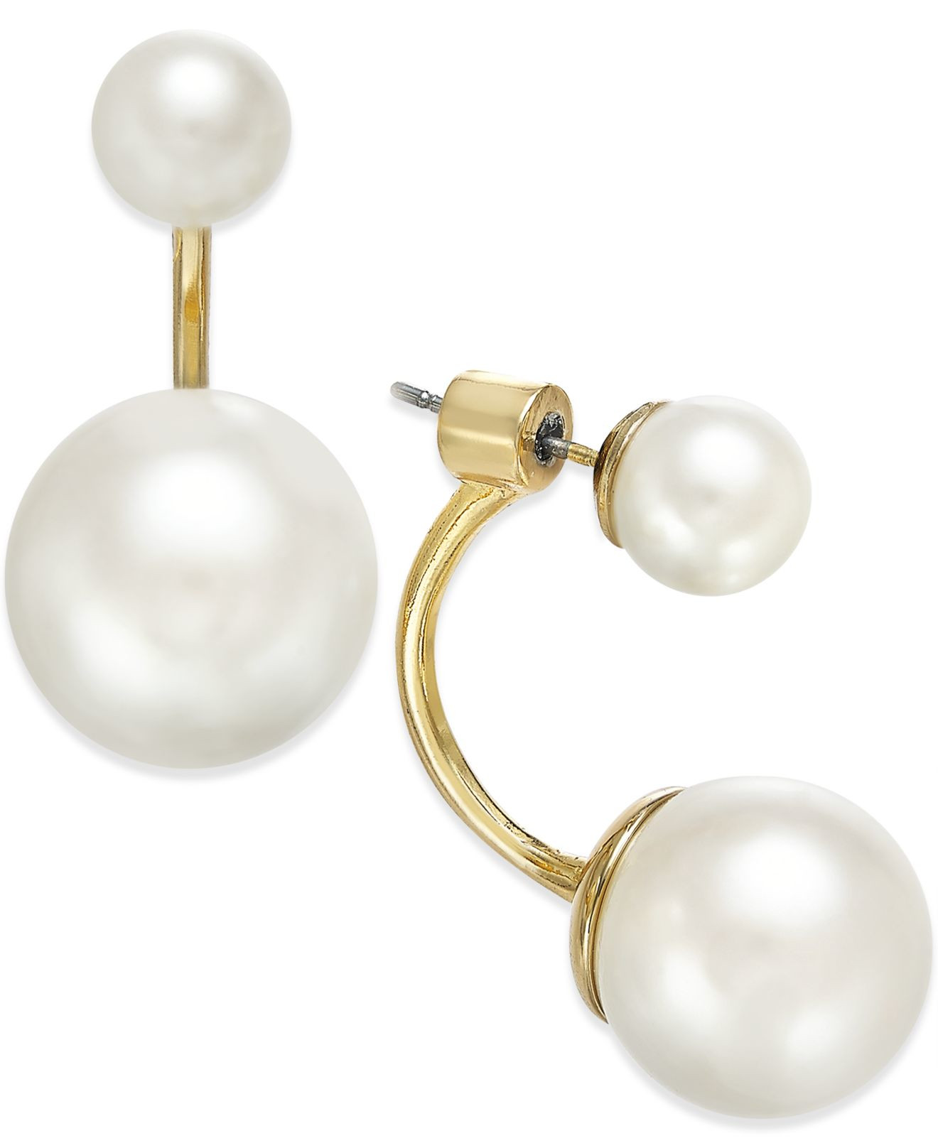 Front And Back Earrings
 Kate spade new york Gold tone Imitation Pearl Front back