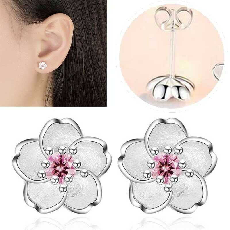 Front And Back Earrings
 1 Pair Woman s Double Sided White Stud Pearl Front Back