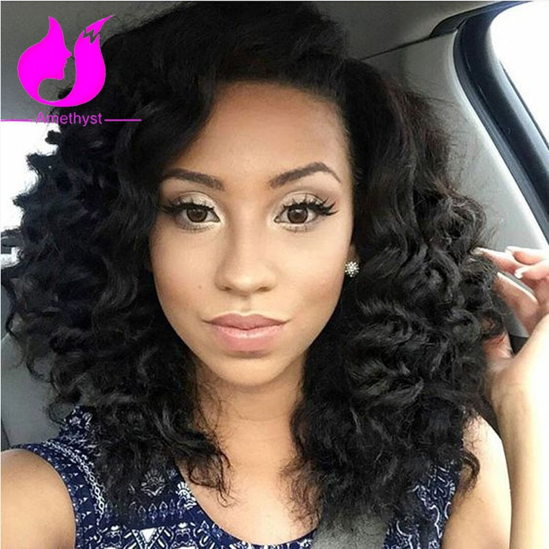 Front Wave Hairstyle Female
 Shoulder Length Loose Wave Lace Front Human Hair Wigs For