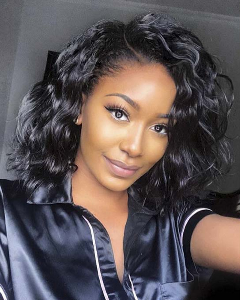 Front Wave Hairstyle Female
 Curly wigs Human hair wigs short wigs Lace Front Wig Body