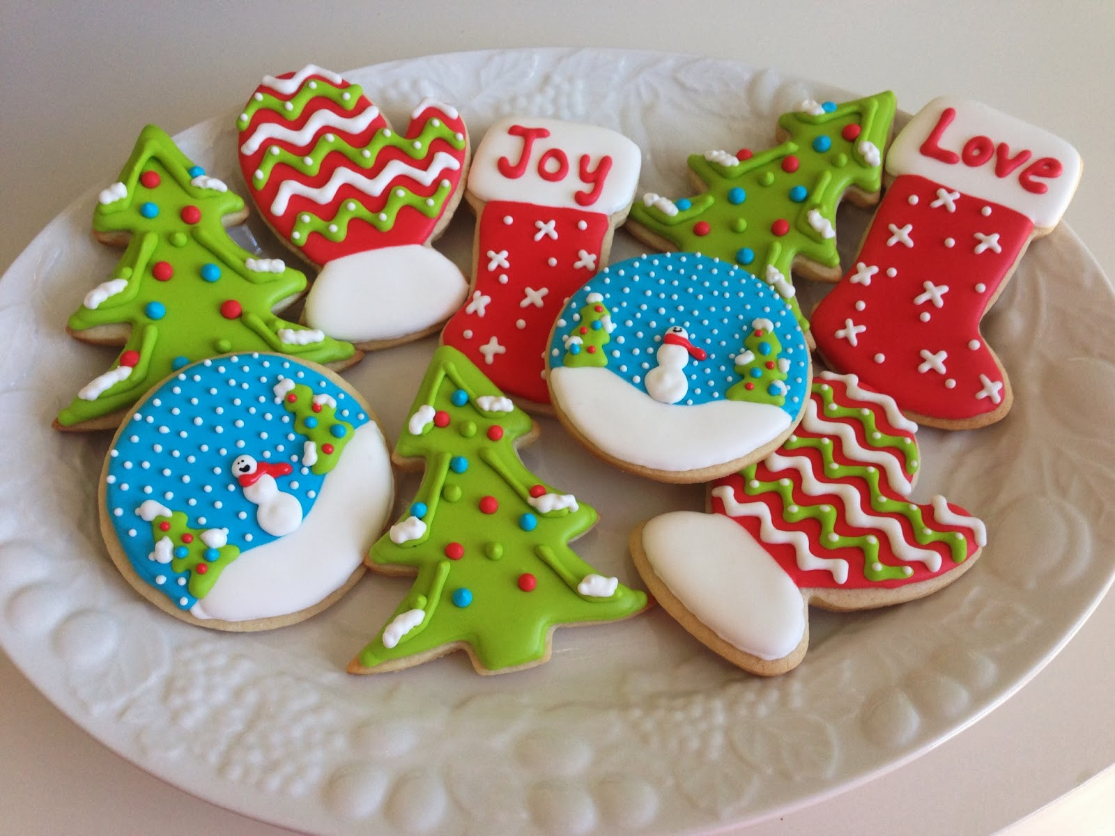 Frosting For Cut Out Cookies
 monograms & cake Christmas Cut Out Sugar Cookies with