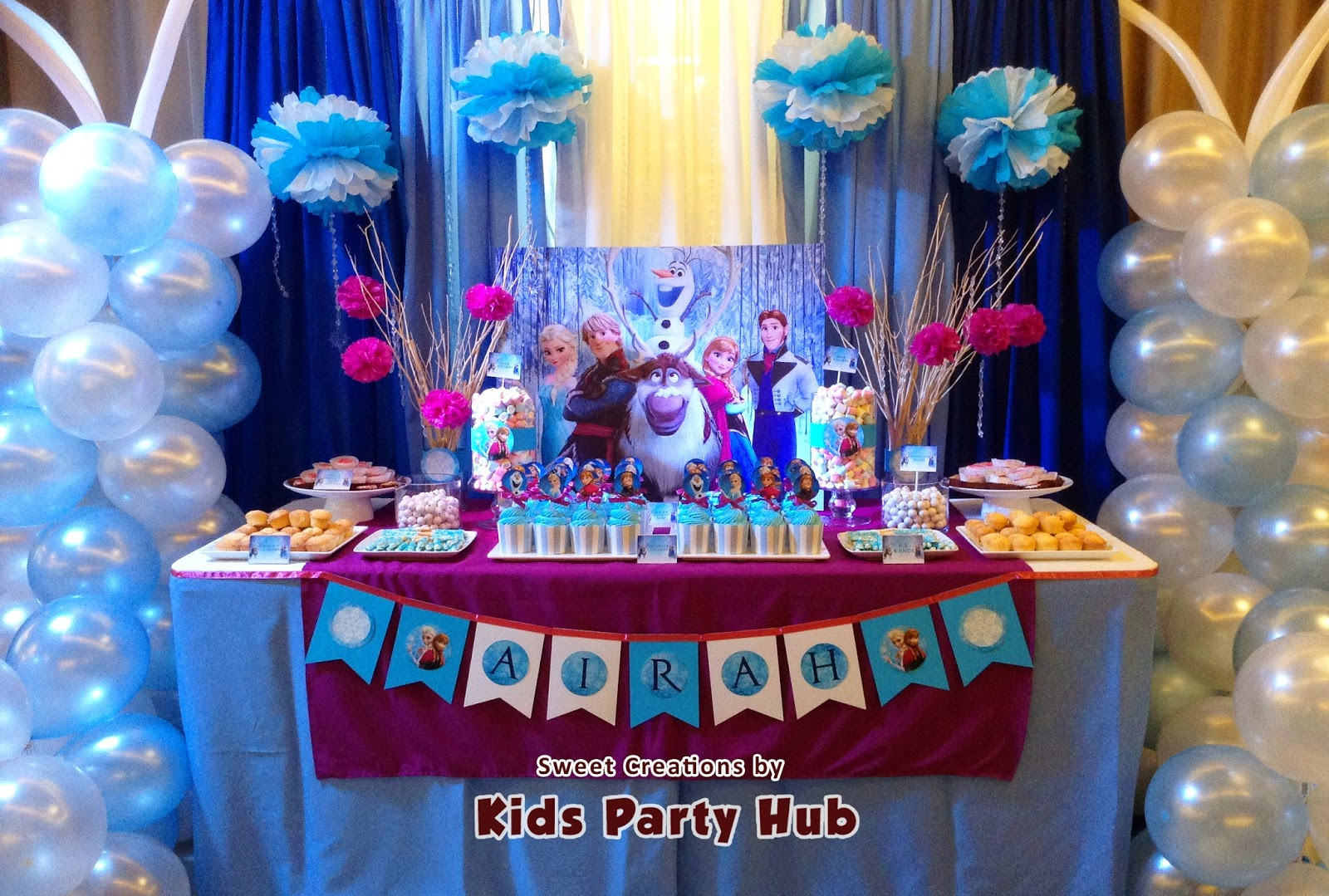 Frozen Birthday Decoration Ideas
 Kids Party Hub Disney Frozen Themed Party Airah s 7th