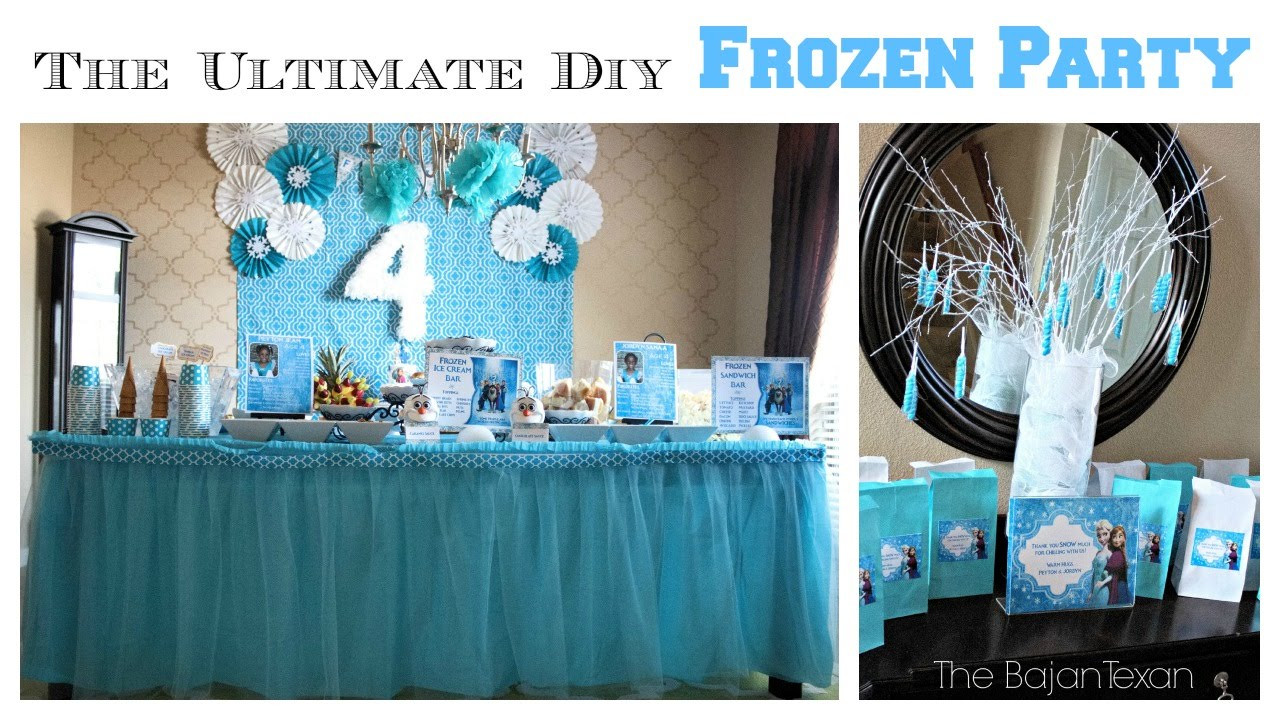 Frozen Birthday Decorations
 The Ultimate DIY Frozen Party