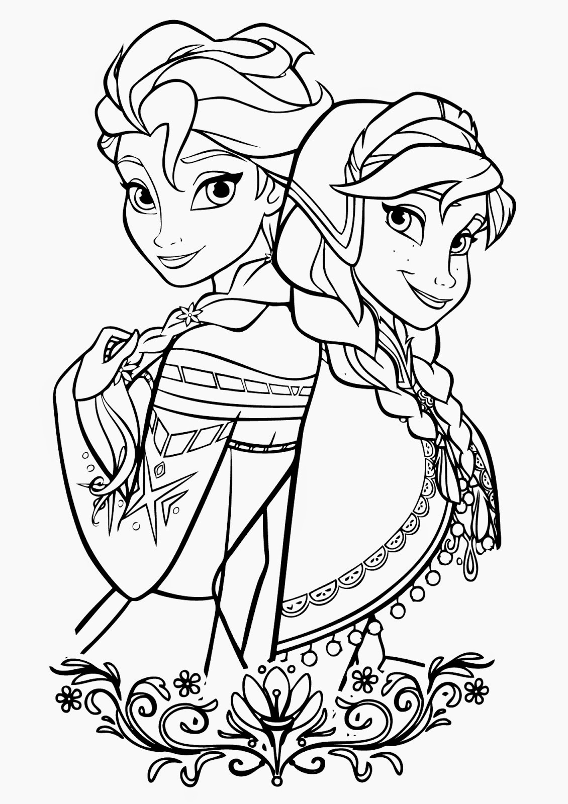 Frozen Coloring Pages For Kids
 Free Printable Elsa Coloring Pages for Kids Best