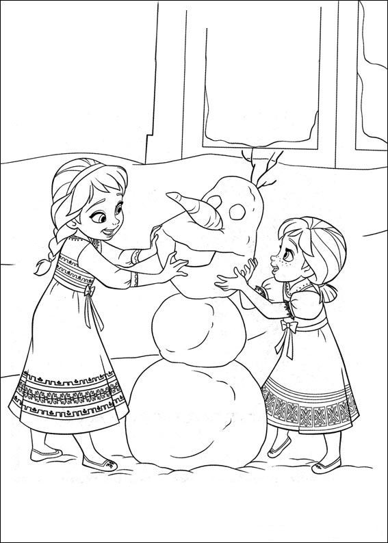 Frozen Coloring Pages For Kids
 Kids n fun
