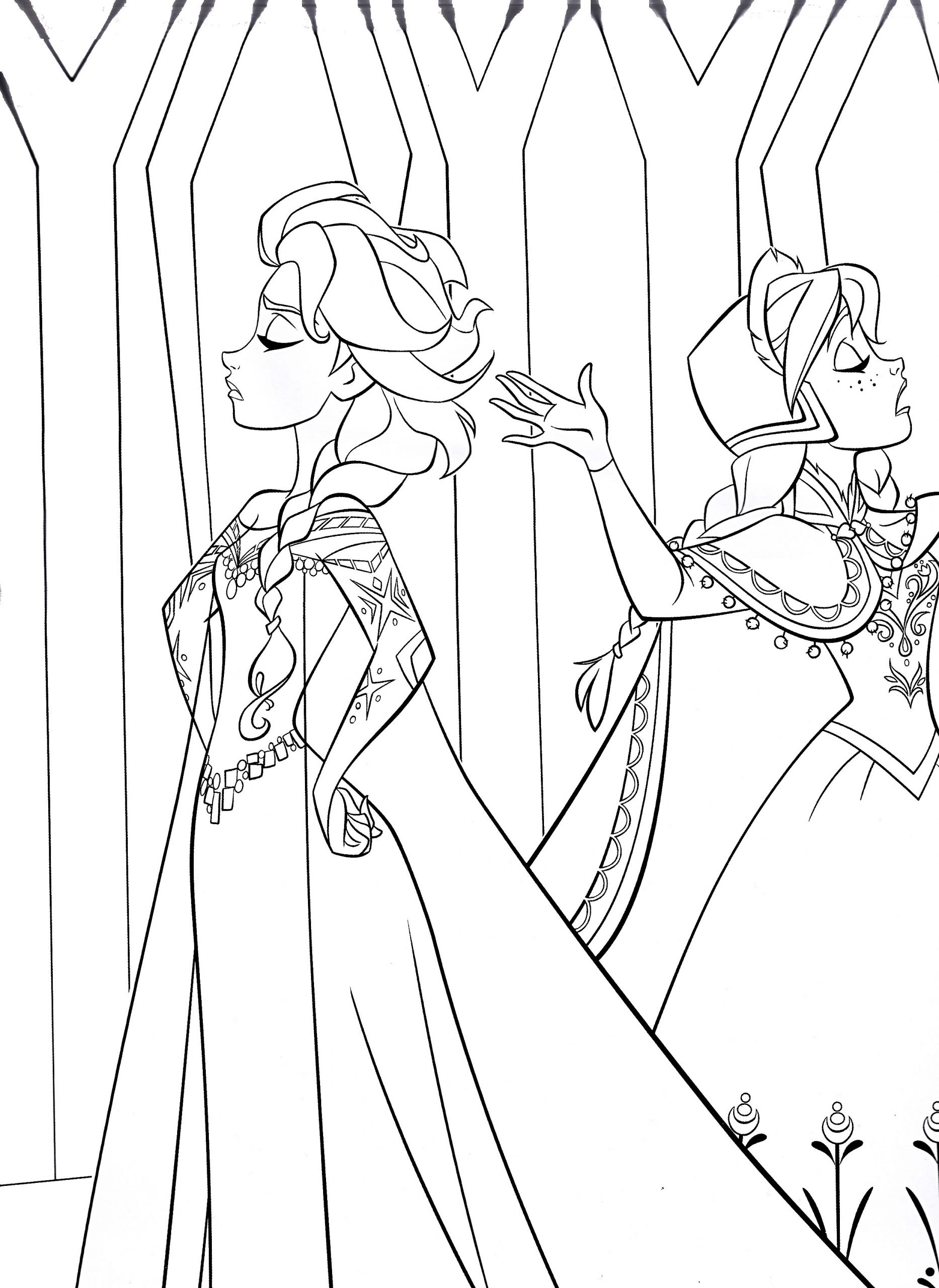 Frozen Coloring Pages For Kids
 Free Printable Frozen Coloring Pages for Kids Best