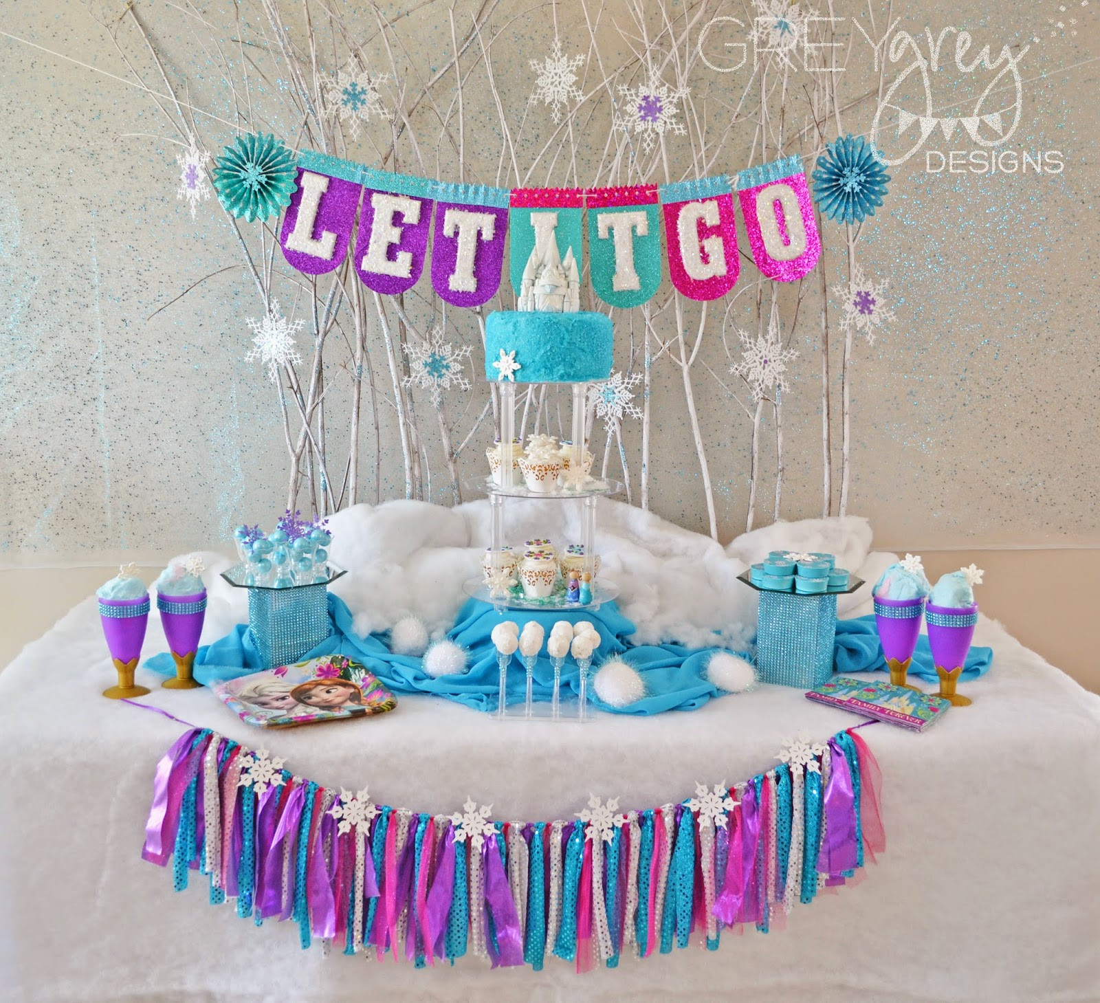 Frozen Decorations Birthday
 GreyGrey Designs Giveaway Frozen Birthday Party Pack for