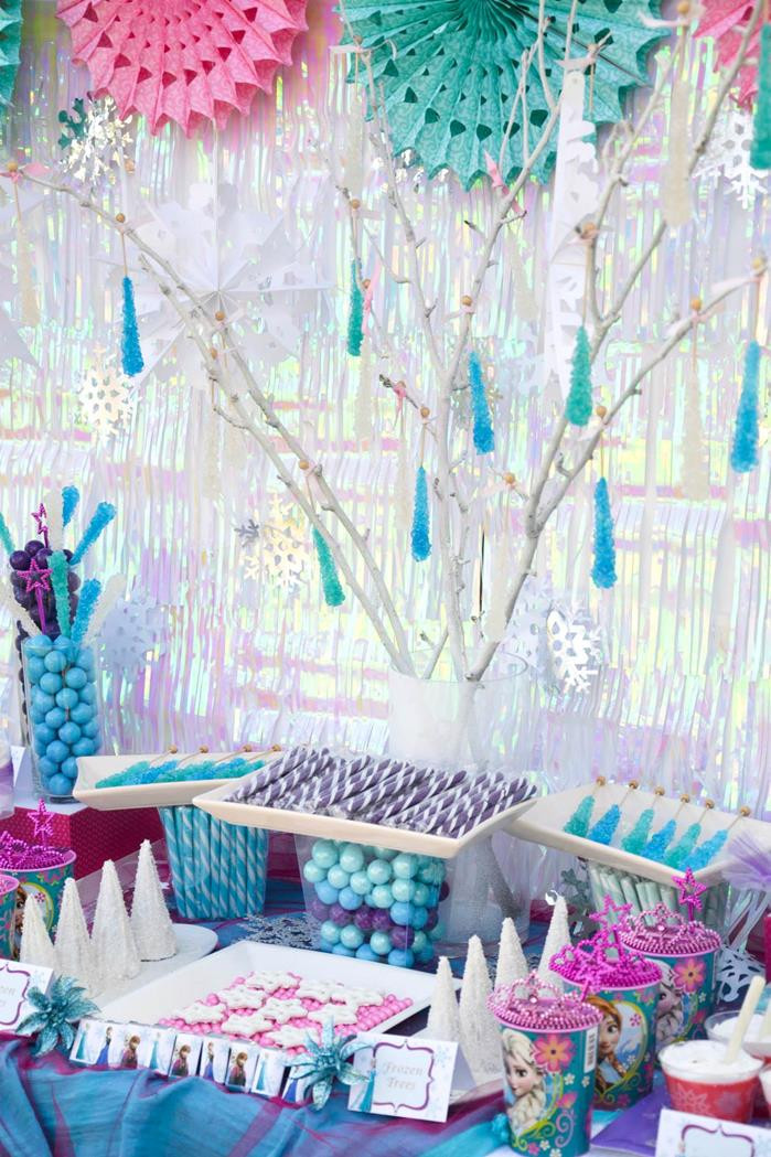 Frozen Decorations Birthday
 Kara s Party Ideas Disney s Frozen Themed Birthday Party