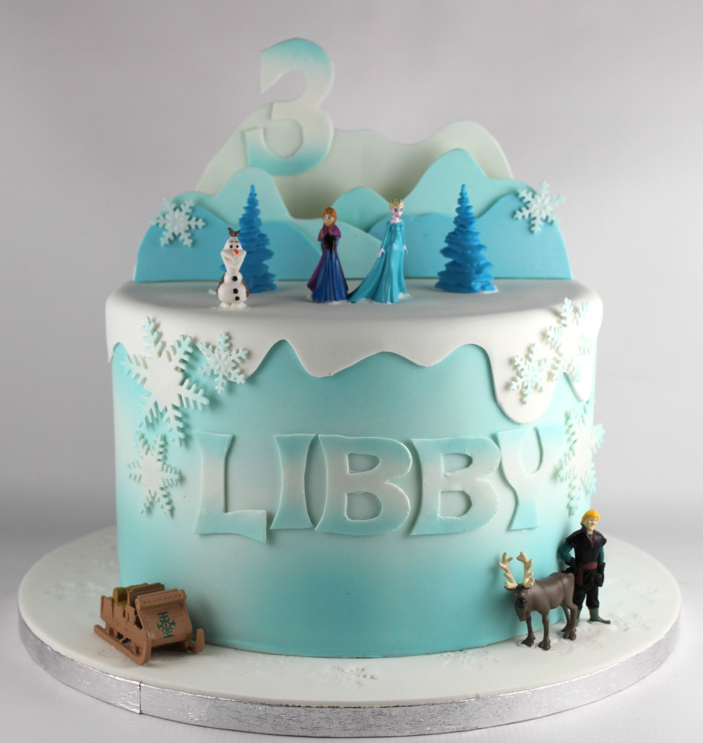 Frozen Themed Birthday Cake
 Frozen Birthday Cake