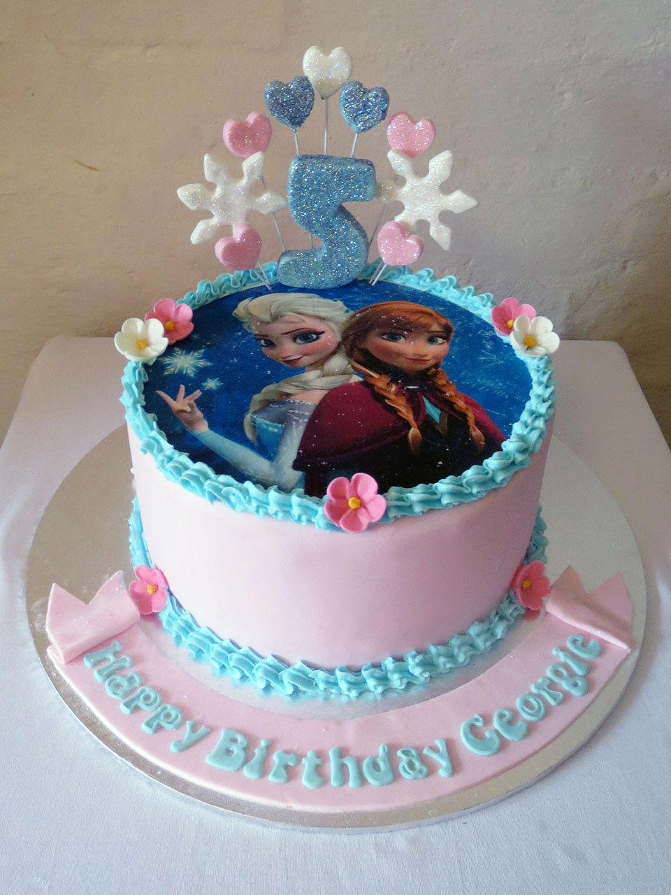 Frozen Themed Birthday Cake
 Frozen themed birthday cake Three Sweeties
