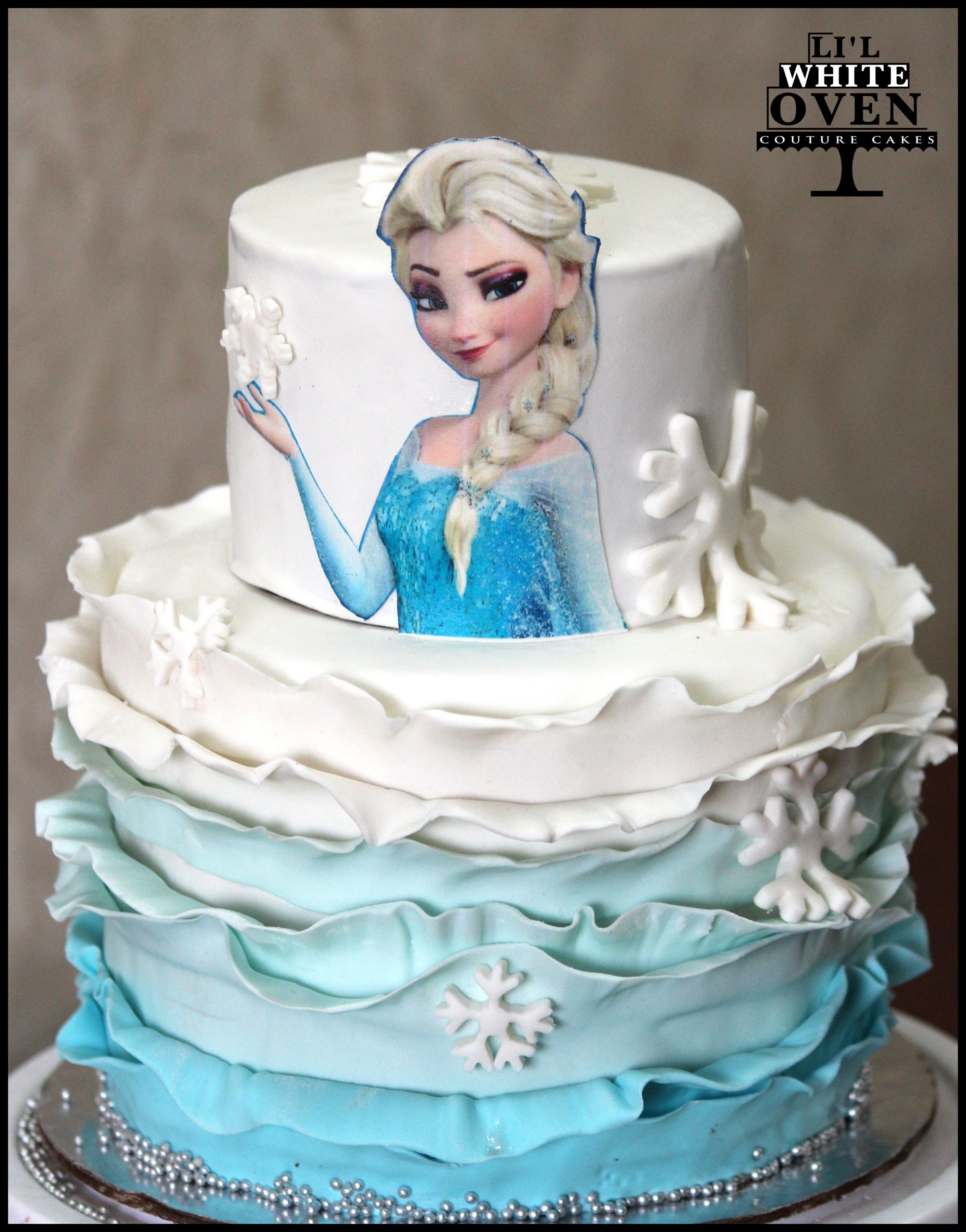 Frozen Themed Birthday Cake
 Birthday Cakes in Mumbai – Li l White Oven
