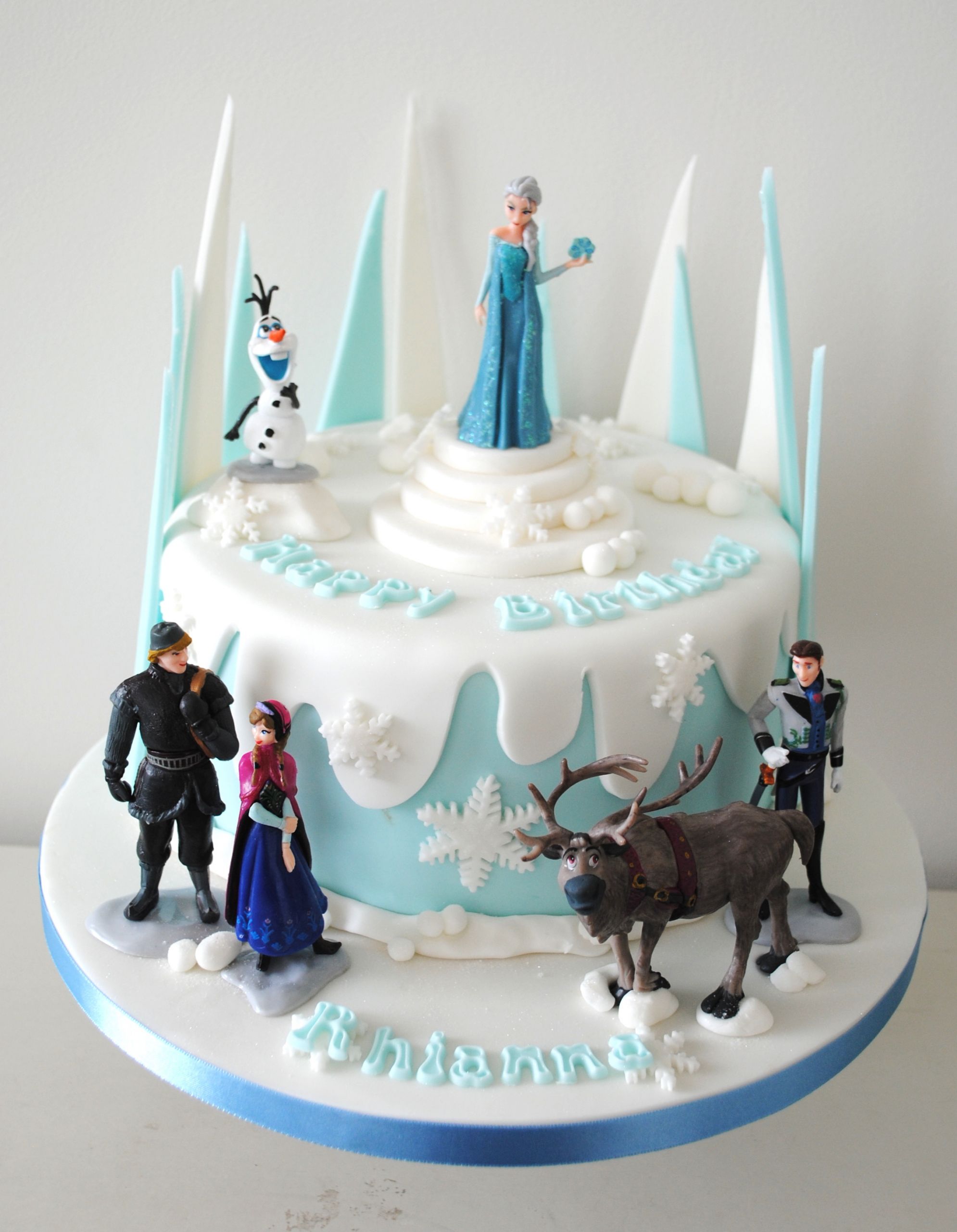 Frozen Themed Birthday Cake
 Disney Frozen birthday cake