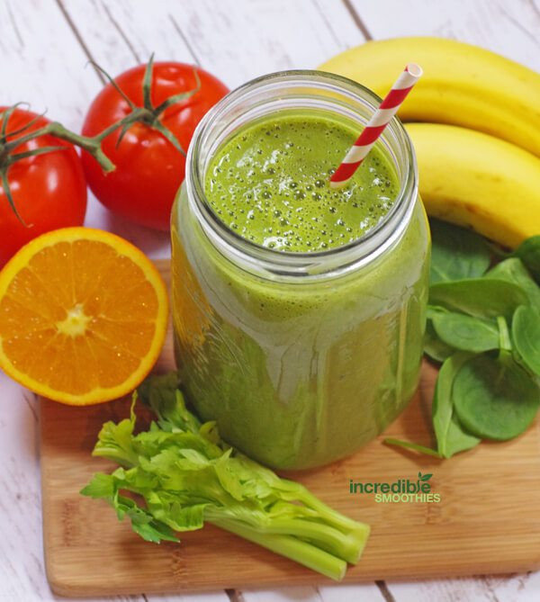 Fruit And Vegetable Smoothie Recipes
 Big Blend A Fruit and Ve able Super Green Smoothie Meal