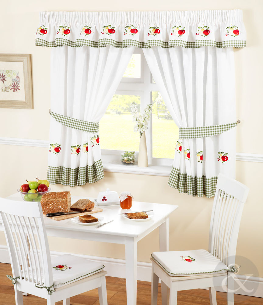 Fruit Kitchen Curtains
 Country Fruit Kitchen Curtains In Red Green & Yellow