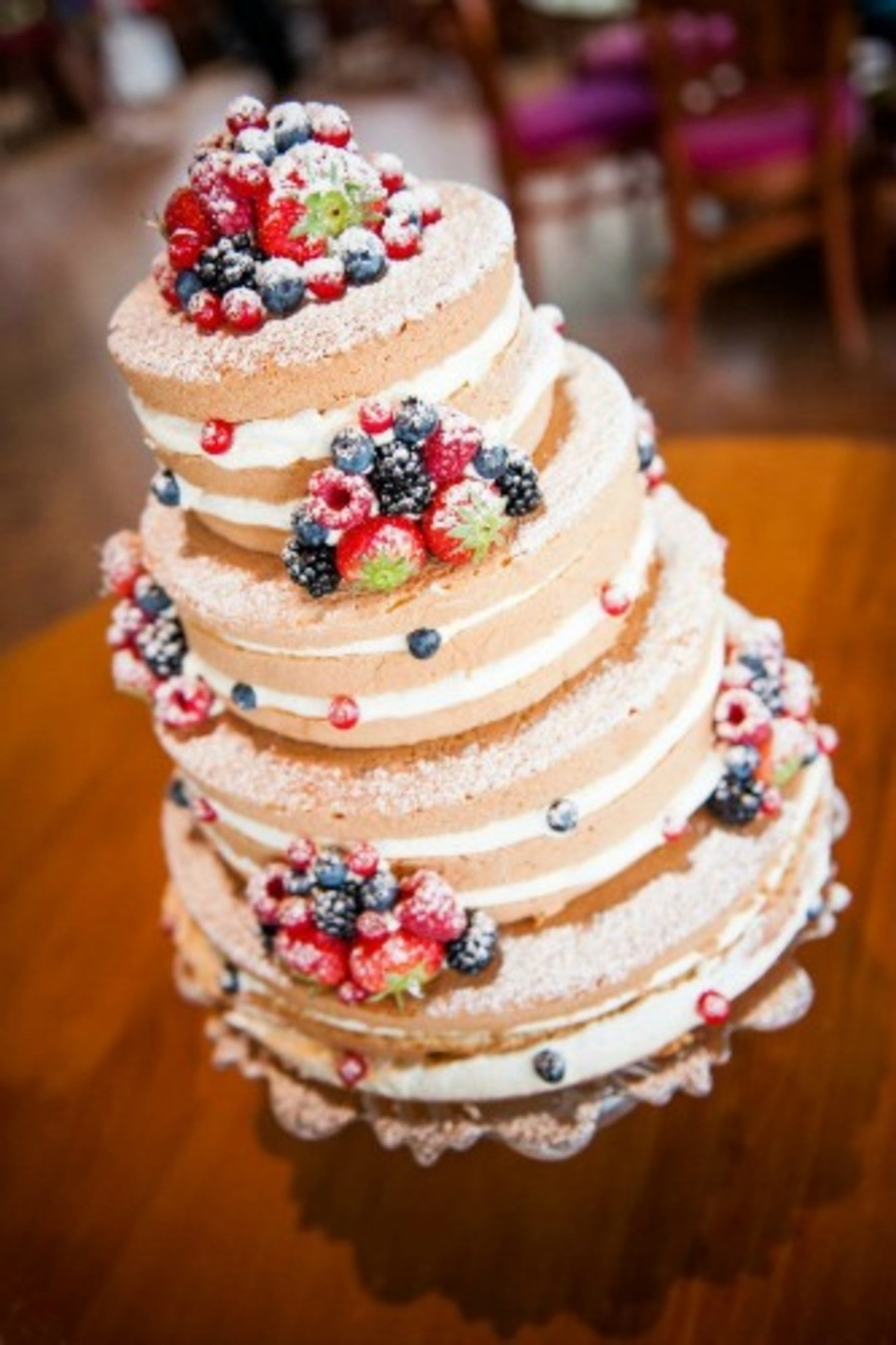 Fruity Wedding Cakes
 Wedding Cake With A Lot Fresh Fruit CakeCentral