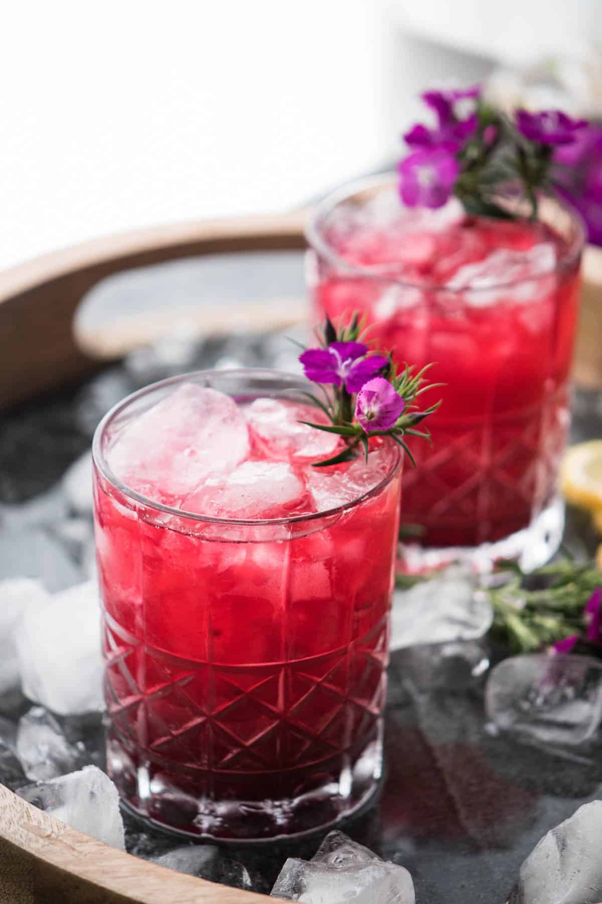 Fruity Whiskey Drinks
 Tropical Hibiscus Bourbon Cocktail Hunger Thirst