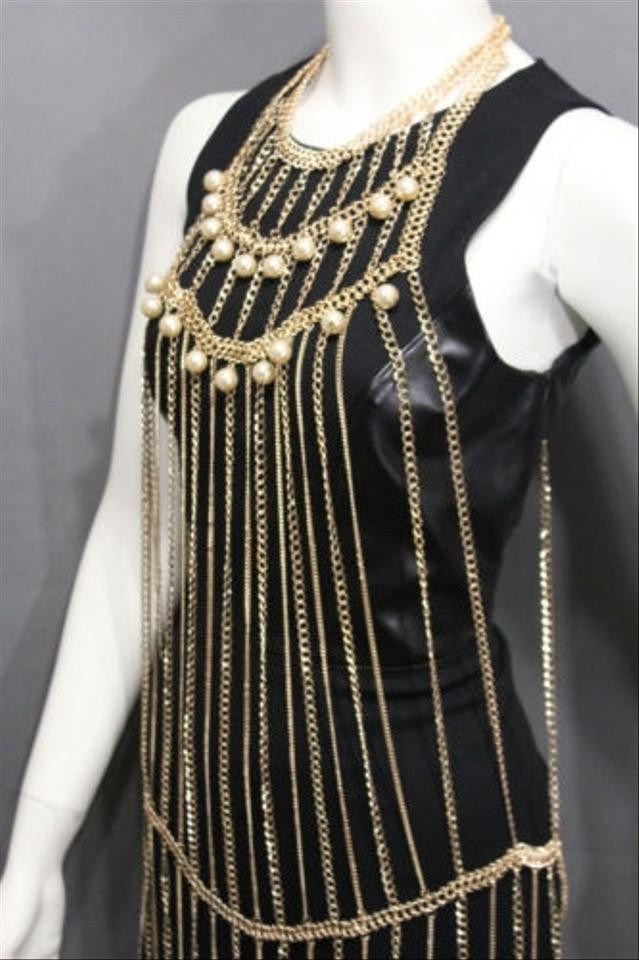 Full Body Jewelry
 Women Gold Metal Full Body Chains Fashion Jewelry Harness