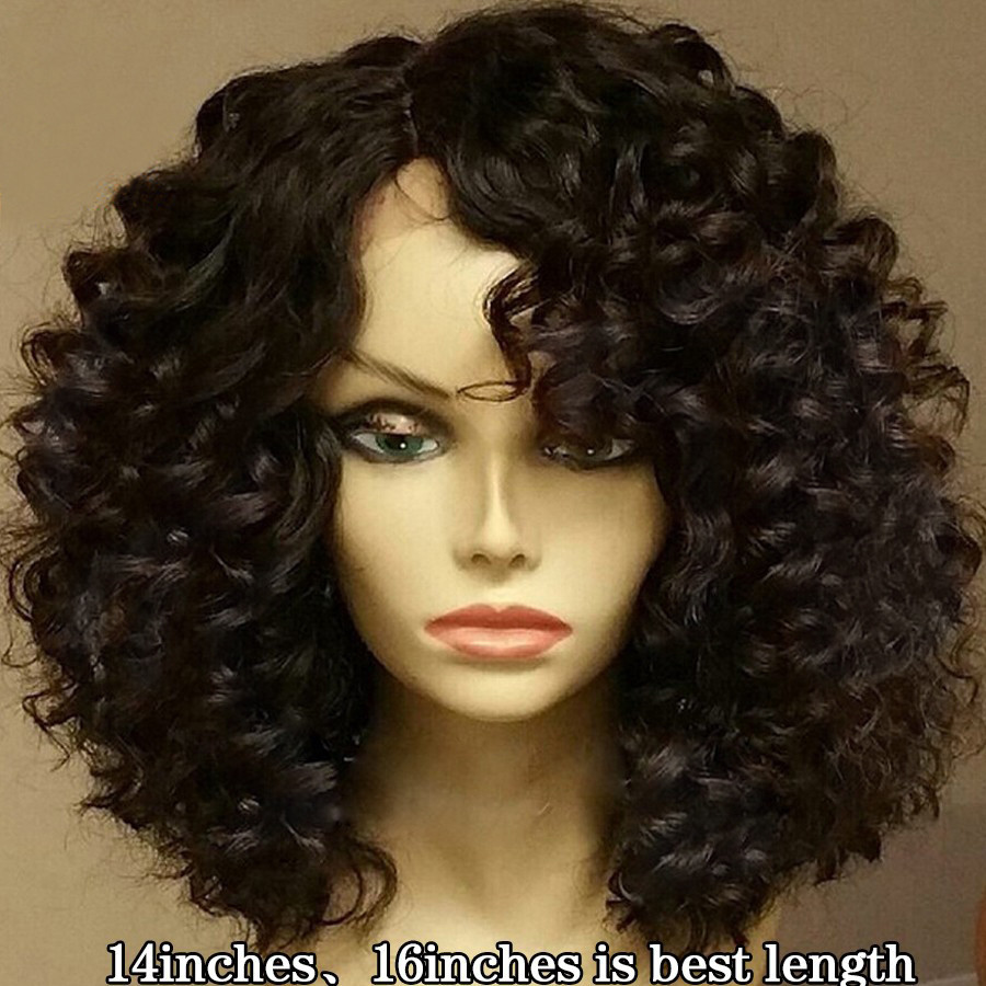 Full Lace Human Hair Wigs With Baby Hair
 Curly Lace Front Wigs Baby Hair Glueless Full Lace Wigs
