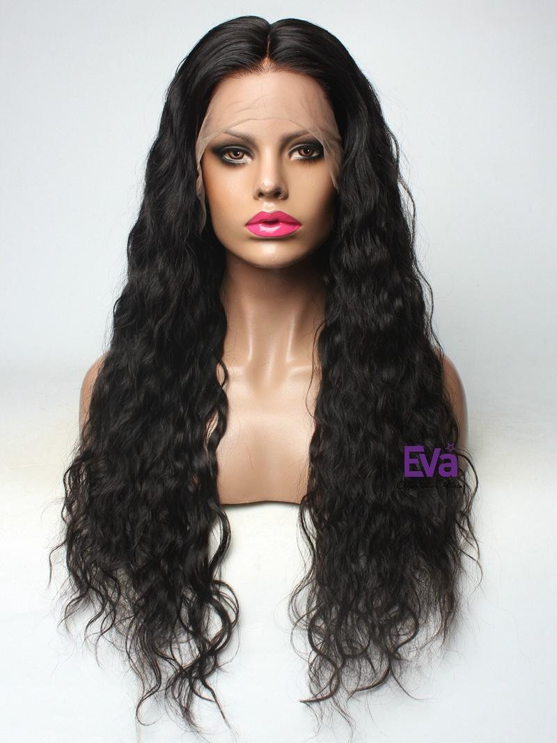 Full Lace Human Hair Wigs With Baby Hair
 Goddess Body Wavy Custom Length from 16" 26" Full Lace