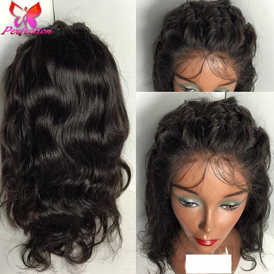 Full Lace Human Hair Wigs With Baby Hair
 7a Lace Front Human Hair Wigs Glueless Full Lace Human