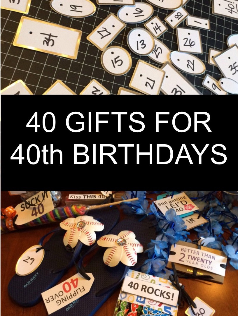 Fun 40Th Birthday Gift Ideas
 40 Gifts for 40th Birthdays Little Blue Egg