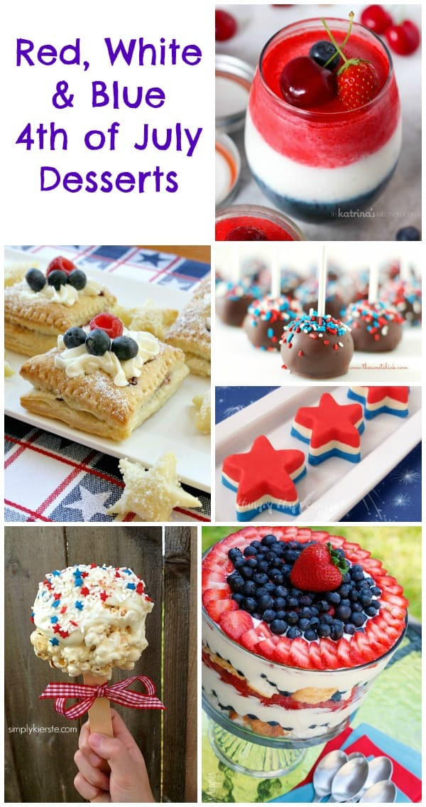 Fun 4Th Of July Desserts
 4th of July Desserts Red White & Blue Treats