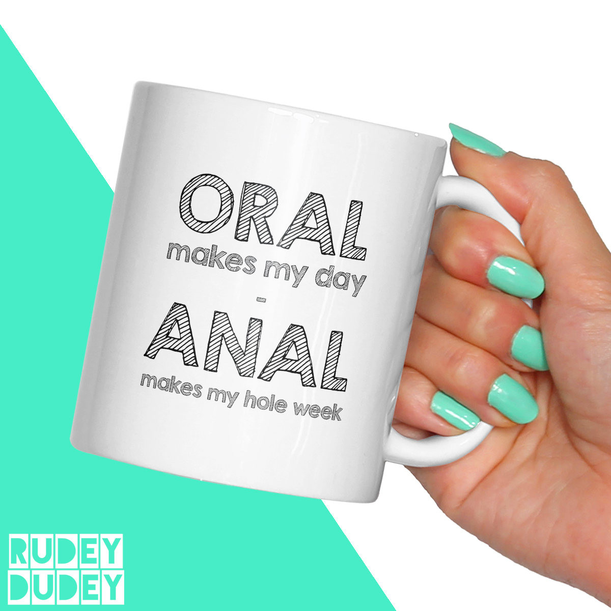 Fun Adult Gift
 Rude Adult Gift Anal Mug Funny Rude Adult Novelty Oral