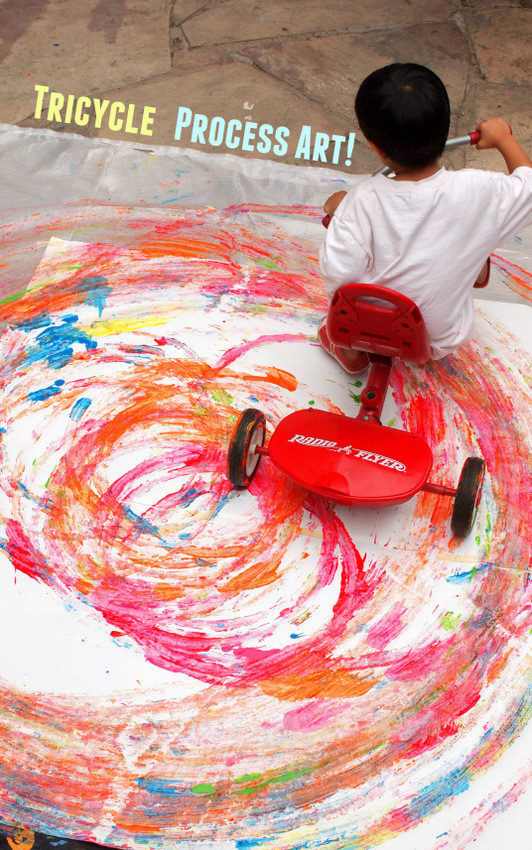 Fun Art Activities For Preschoolers
 Make Tricycle Circle Artwork with Kids