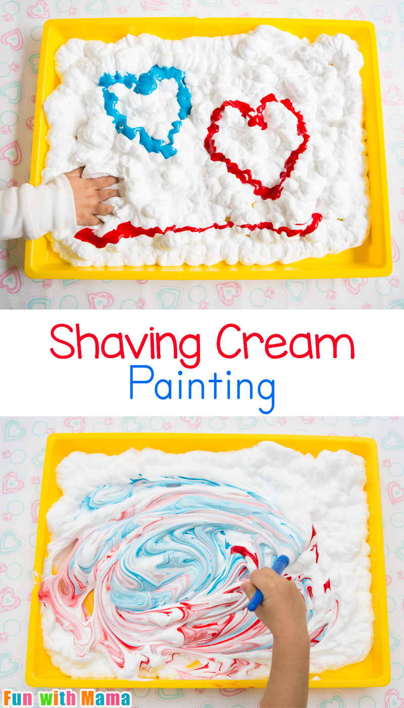 Fun Art Activities For Preschoolers
 Shaving Cream Painting Process Art for Preschoolers Fun