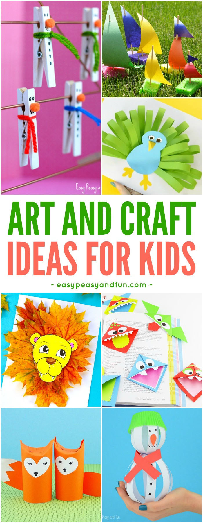 Fun Arts And Crafts For Toddlers
 Crafts For Kids Tons of Art and Craft Ideas for Kids to